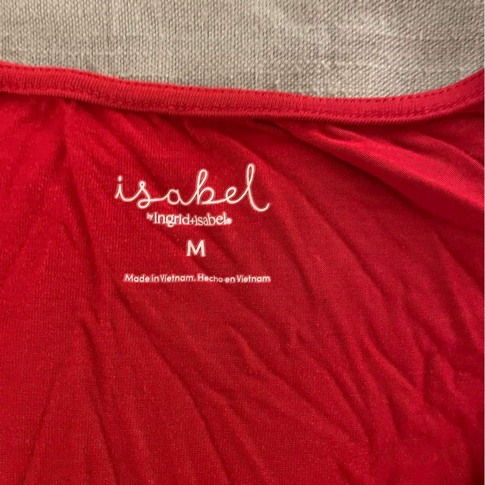 Red Isabel Maternity Long Sleeve Dress